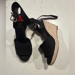 New Vince Camuto
Felyn Leather Ankle Strap Espadrille Wedge
